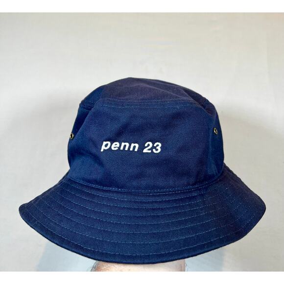 Fersten Worldwide Style # FP716 Penn 23 Navy Bucket Beach Hat 100% Cotton - Picture 1 of 9